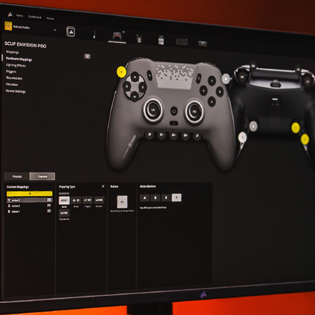 SCUF ENVISION PC用 有線コントローラー Black SCUF ENVISION Wired Gaming Controller for PC Black 601-178